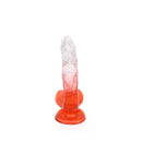 Kiotos Cox Color - Gekleurde Dildo 03 - 17,5 x 3,2 cm - Transparant/Rood-Erotiekvoordeel.nl