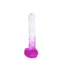 Kiotos Cox Color - Gekleurde Dildo 04 - 22,5 x 4 cm - Transparant/Paars-Erotiekvoordeel.nl