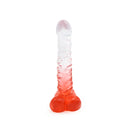 Kiotos Cox Color - Gekleurde Dildo 04 - 22,5 x 4 cm - Transparant/Rood-Erotiekvoordeel.nl