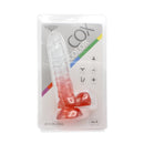 Kiotos Cox Color - Gekleurde Dildo 04 - 22,5 x 4 cm - Transparant/Rood-Erotiekvoordeel.nl