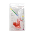 Kiotos Cox Color - Gekleurde Dildo 04 - 22,5 x 4 cm - Transparant/Rood-Erotiekvoordeel.nl