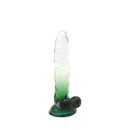 Kiotos Cox Color - Gekleurde Dildo 05 - 20 x 3,2 cm -Transparant/Groen-Erotiekvoordeel.nl