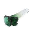 Kiotos Cox Color - Gekleurde Dildo 05 - 20 x 3,2 cm -Transparant/Groen-Erotiekvoordeel.nl