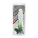 Kiotos Cox Color - Gekleurde Dildo 05 - 20 x 3,2 cm -Transparant/Groen-Erotiekvoordeel.nl