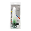 Kiotos Cox Color - Gekleurde Dildo 05 - 20 x 3,2 cm -Transparant/Groen-Erotiekvoordeel.nl