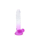 Kiotos Cox Color - Gekleurde Dildo 05 - 20 x 3,2 cm - Transparant/Paars-Erotiekvoordeel.nl