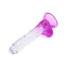 Kiotos Cox Color - Gekleurde Dildo 05 - 20 x 3,2 cm - Transparant/Paars-Erotiekvoordeel.nl