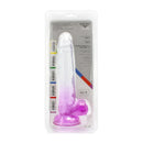 Kiotos Cox Color - Gekleurde Dildo 05 - 20 x 3,2 cm - Transparant/Paars-Erotiekvoordeel.nl