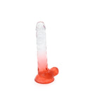Kiotos Cox Color - Gekleurde Dildo 05 - 20 x 3,2 cm - Transparant/Rood-Erotiekvoordeel.nl