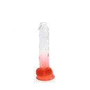 Kiotos Cox Color - Gekleurde Dildo 05 - 20 x 3,2 cm - Transparant/Rood-Erotiekvoordeel.nl