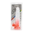 Kiotos Cox Color - Gekleurde Dildo 05 - 20 x 3,2 cm - Transparant/Rood-Erotiekvoordeel.nl