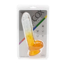 Kiotos Cox Color - Gekleurde Dildo 06 - 22,5 x 4,2 cm - Transparant/Geel-Erotiekvoordeel.nl