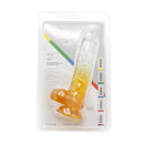 Kiotos Cox Color - Gekleurde Dildo 06 - 22,5 x 4,2 cm - Transparant/Geel-Erotiekvoordeel.nl