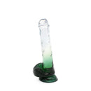 Kiotos Cox Color - Gekleurde Dildo 06 - 22,5 x 4,2 cm - Transparant/Groen-Erotiekvoordeel.nl