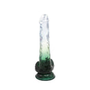 Kiotos Cox Color - Gekleurde Dildo 06 - 22,5 x 4,2 cm - Transparant/Groen-Erotiekvoordeel.nl