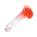 Kiotos Cox Color - Gekleurde Dildo 06 - 22,5 x 4,2 cm - Transparant/Rood-Erotiekvoordeel.nl