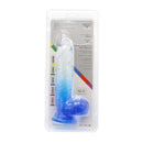 Kiotos Cox Color - Gekleurde Dildo 08 - 18,5 x 4 cm - Transparant/Blauw-Erotiekvoordeel.nl