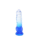 Kiotos Cox Color - Gekleurde Dildo 09 - 21,5 x 4,3 cm - Transparant/Blauw-Erotiekvoordeel.nl