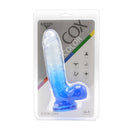 Kiotos Cox Color - Gekleurde Dildo 09 - 21,5 x 4,3 cm - Transparant/Blauw-Erotiekvoordeel.nl