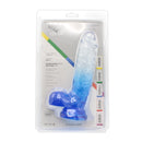 Kiotos Cox Color - Gekleurde Dildo 09 - 21,5 x 4,3 cm - Transparant/Blauw-Erotiekvoordeel.nl