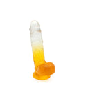 Kiotos Cox Color - Gekleurde Dildo 09 - 21,5 x 4,3 cm - Transparant/Geel-Erotiekvoordeel.nl