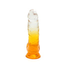 Kiotos Cox Color - Gekleurde Dildo 10 - 25 x 5,5 cm - Transparant/Geel-Erotiekvoordeel.nl