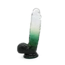 Kiotos Cox Color - Gekleurde Dildo 10 - 25 x 5,5 cm - Transparant/Groen-Erotiekvoordeel.nl