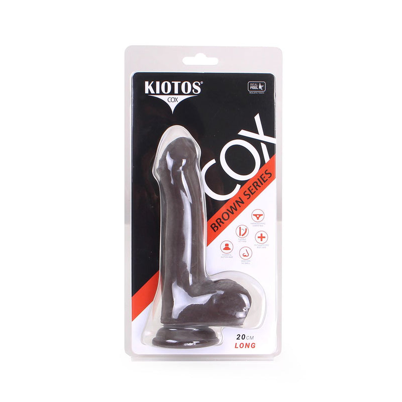 Kiotos Cox - Dildo 20 x 4.2 cm - Bruin