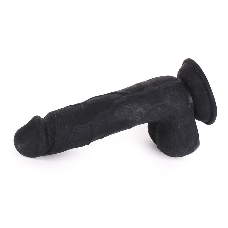 Kiotos Cox - Dildo 21,5 x 5 cm - Zwart-Erotiekvoordeel.nl