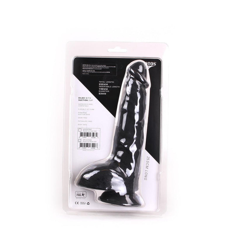 Kiotos Cox - Dildo 25,5 x 5,3 cm - Zwart