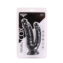 Kiotos Cox - Dildo Voor dubbele penetratie 21 x 3.5/4.5 cm - Zwart-Erotiekvoordeel.nl