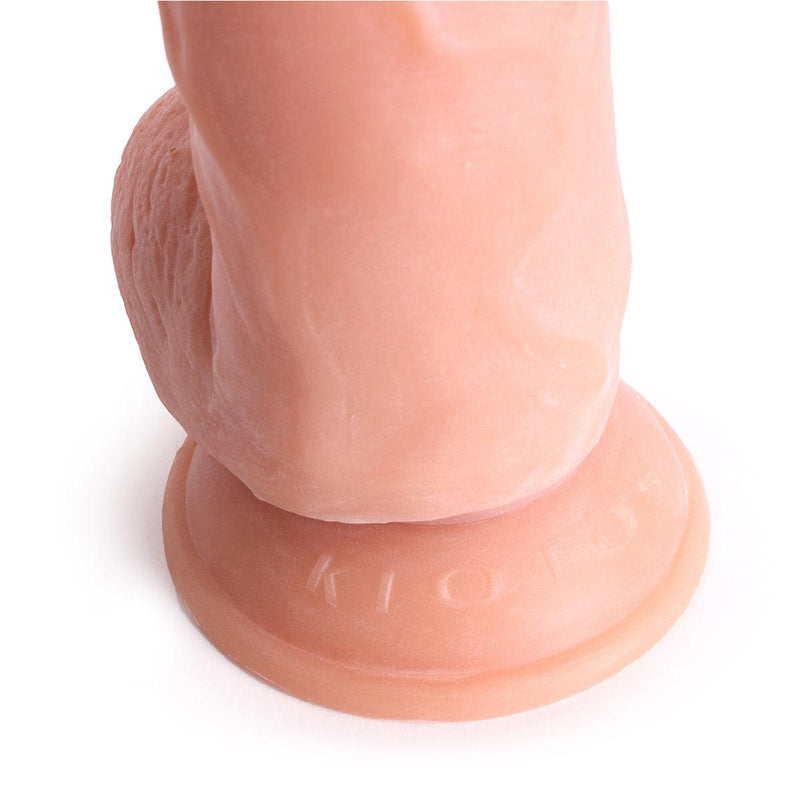 Kiotos Cox - Dildo Met Balzak 23,5 x 5 cm - Lichte Huidskleur-Erotiekvoordeel.nl