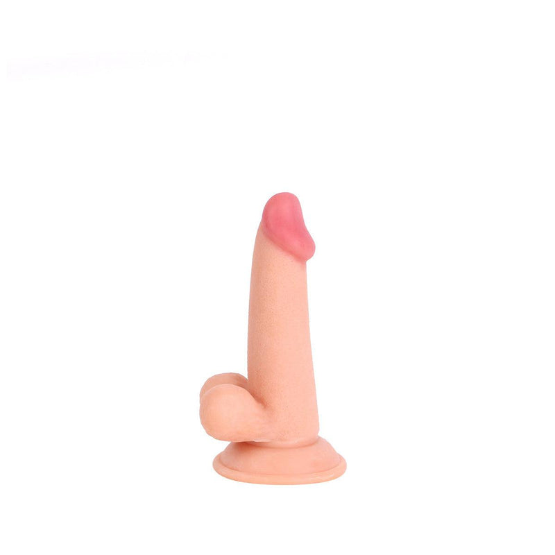 Kiotos Cox - Rechte Dildo Met Balzak 16 x 4 cm - Lichte Huidskleur-Erotiekvoordeel.nl