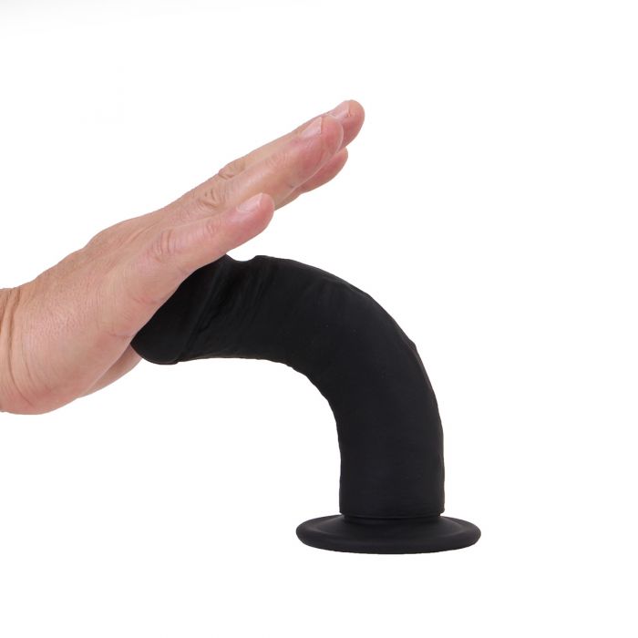 Kiotos Cox - Siliconen Dildo Met Zuignap 21 x 4,5 cm - Zwart-Erotiekvoordeel.nl