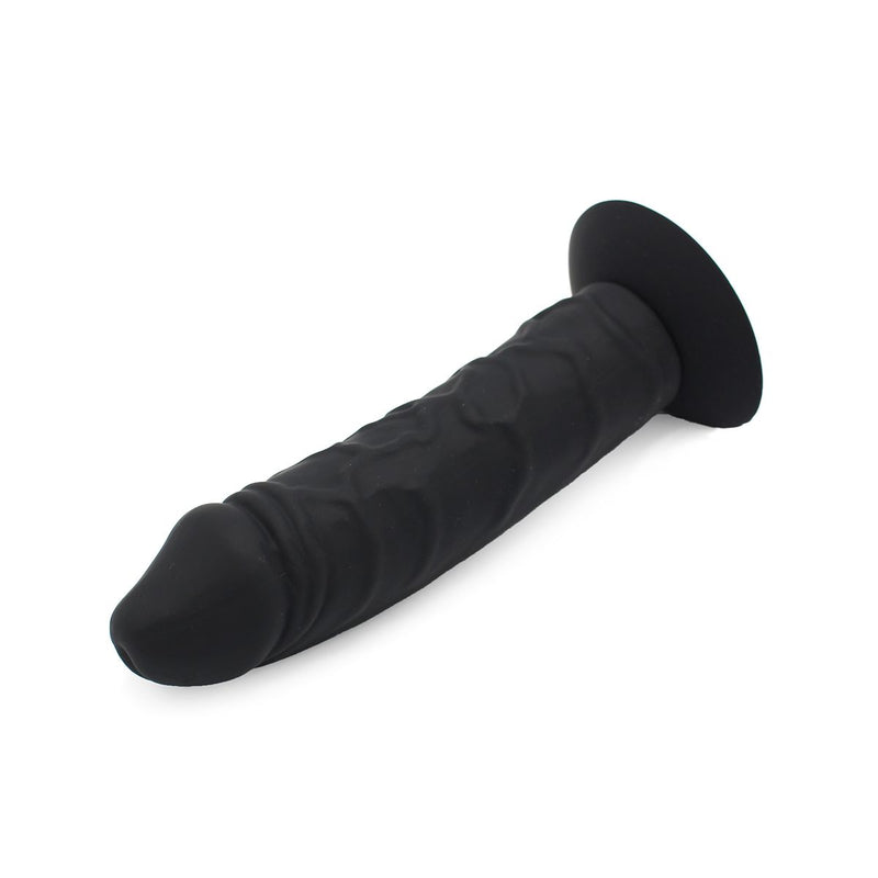 Kiotos - Grote Siliconen Dildo 18 x 4.5 cm Met Zuignap & geschikt Voor strap-ons - Zwart-Erotiekvoordeel.nl