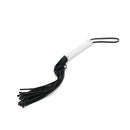 Kiotos Leather - Leren Flogger Met Wit Leren Handvat-Erotiekvoordeel.nl