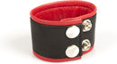 Kiotos Leather - Polsband Leer - Rood/Zwart-Erotiekvoordeel.nl