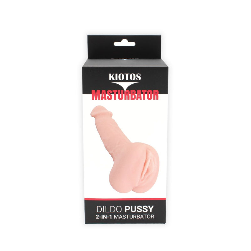 Kiotos - Masturbator & Dildo Pussy 2-in-1 - lichte huidskleur-Erotiekvoordeel.nl