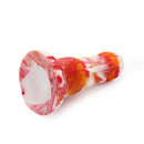 Kiotos Monstar - Dildo Beast 1 - 20.5 x 5.5 cm - Tie Dye Oranje/Wit/Rood