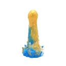 Kiotos Monstar - Dildo Beast 20 - Goud/Blauw/Wit-Erotiekvoordeel.nl