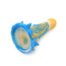 Kiotos Monstar - Dildo Beast 20 - Goud/Blauw/Wit-Erotiekvoordeel.nl