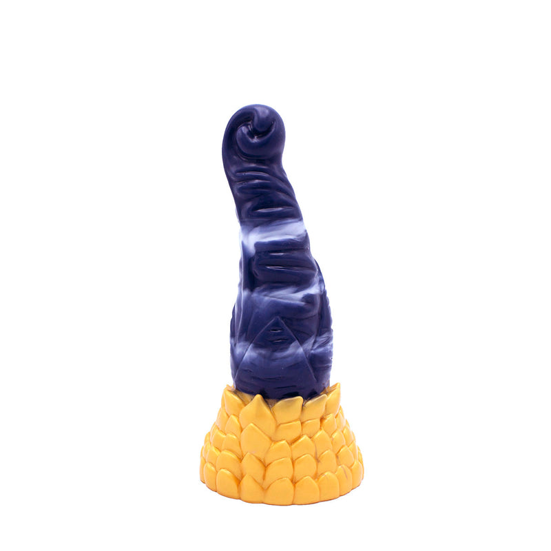 Kiotos Monstar - Dildo Beast 38 - 21.5 x 5.7 cm - Blauw/Goud/Wit