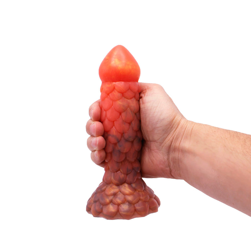 Kiotos Monstar - Dildo Beast 40 - 19 x 4.8 cm - Roze/Goud