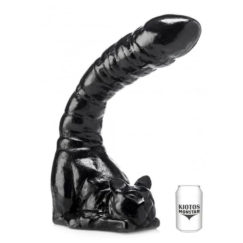 Kiotos Monstar - Tomkat - Dildo - 43 x 10 cm - Zwart-Erotiekvoordeel.nl