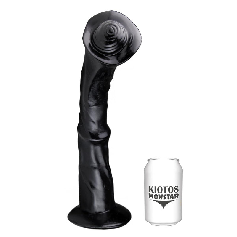 Kiotos Monstar - Zebrastorm - Dildo - 35 x 8,2 cm - Zwart-Erotiekvoordeel.nl