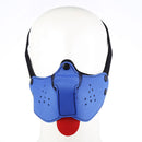 Kiotos - Neopreen Puppy Dog Gag/Mondmasker - Blauw-Erotiekvoordeel.nl