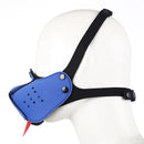 Kiotos - Neopreen Puppy Dog Gag/Mondmasker - Blauw-Erotiekvoordeel.nl