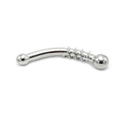 Kiotos Steel - Curve Steel Dildo Twisted - Gebogen Dildo - RVS-Erotiekvoordeel.nl