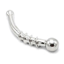 Kiotos Steel - Curve Steel Dildo Twisted - Gebogen Dildo - RVS-Erotiekvoordeel.nl