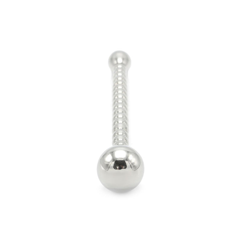 Kiotos Steel - Extra Lange Penisplug Met Ribbels - Diameter 10 mm